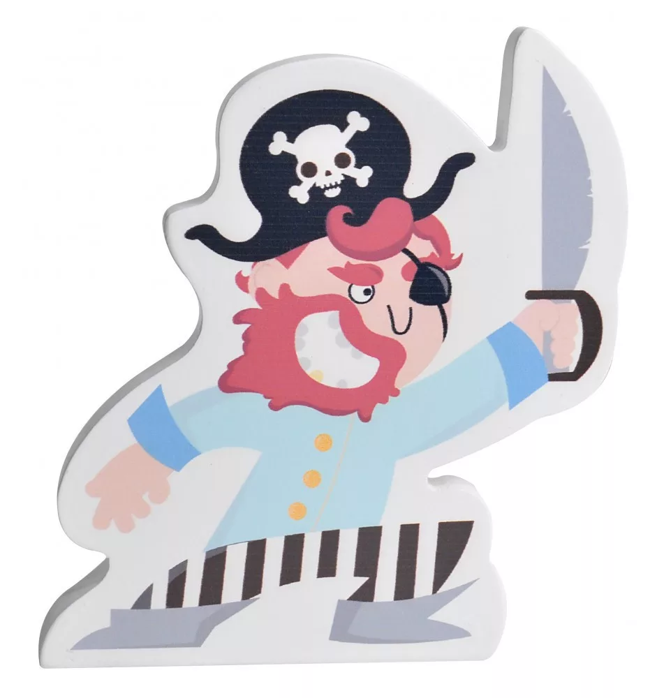 Fa kalózhajó 11 figurával Magni alternatív kép 3