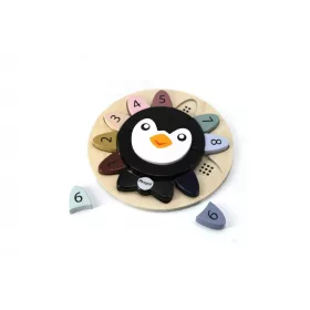 Fa pigvines puzzle kivehető számokkal Magni