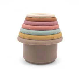   Szilikon egymásra és egymásba építhető mintás csészék, pasztell színekben Magni