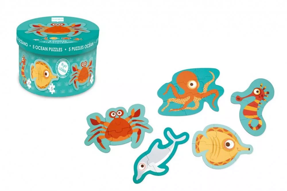 5 részes forma Puzzle Óceán Scratch Europe fő kép