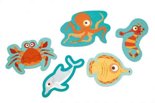 5 részes forma Puzzle Óceán Scratch Europe