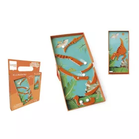   2 az 1-ben mágneses puzzle és golyófuttató játék, dinós Scratch Europe