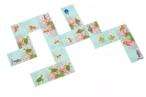 Készségfejlesztő játék -Halacskák -Dominó, memória, mágneses horgászat Scratch Europe