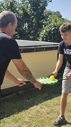 Neoprén ugró labda ügyességi játék, zöld Sunflex