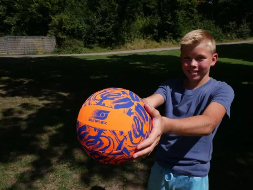 Narancssárga neoprén strandlabda 21 cm-es Sunflex