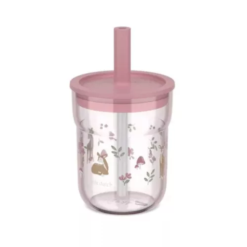 Little Dutch gyerek pohár szívószállal 250 ml - fairy garden, 0–2 év, Little Dutch gyerek pohár szívószállal 250 ml