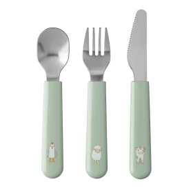   Little Dutch gyerek evőeszköz készlet (3 db) - Little Farm