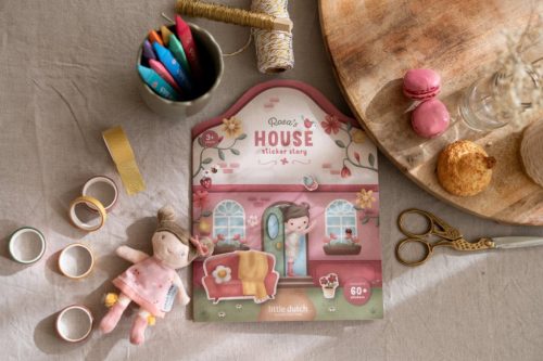 Little Dutch újrafelhasználható matricás füzet Rosa és barátai