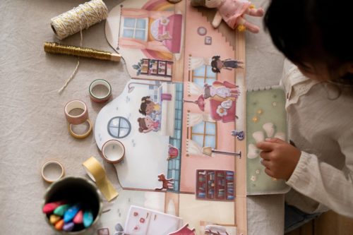 Little Dutch újrafelhasználható matricás füzet Rosa és barátai