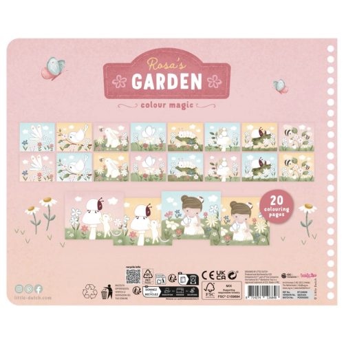 Little Dutch varázsfüzet színesceruzával Rosa és barátai