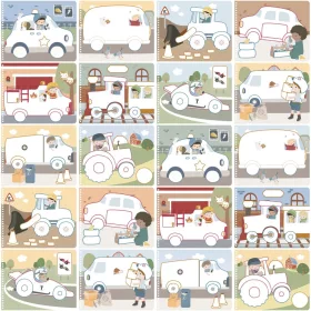   Little Dutch varázsfüzet színesceruzával Jim és barátai