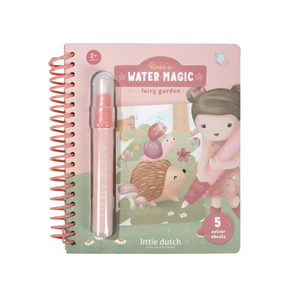 Little Dutch vízzel színező füzet - Rosa Fairy Garden – fő nézet