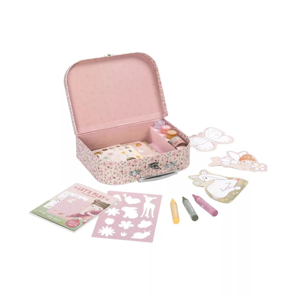 Little Dutch kreatív készlet bőröndben - Rosa Fairy Garden – alternatív kép 2