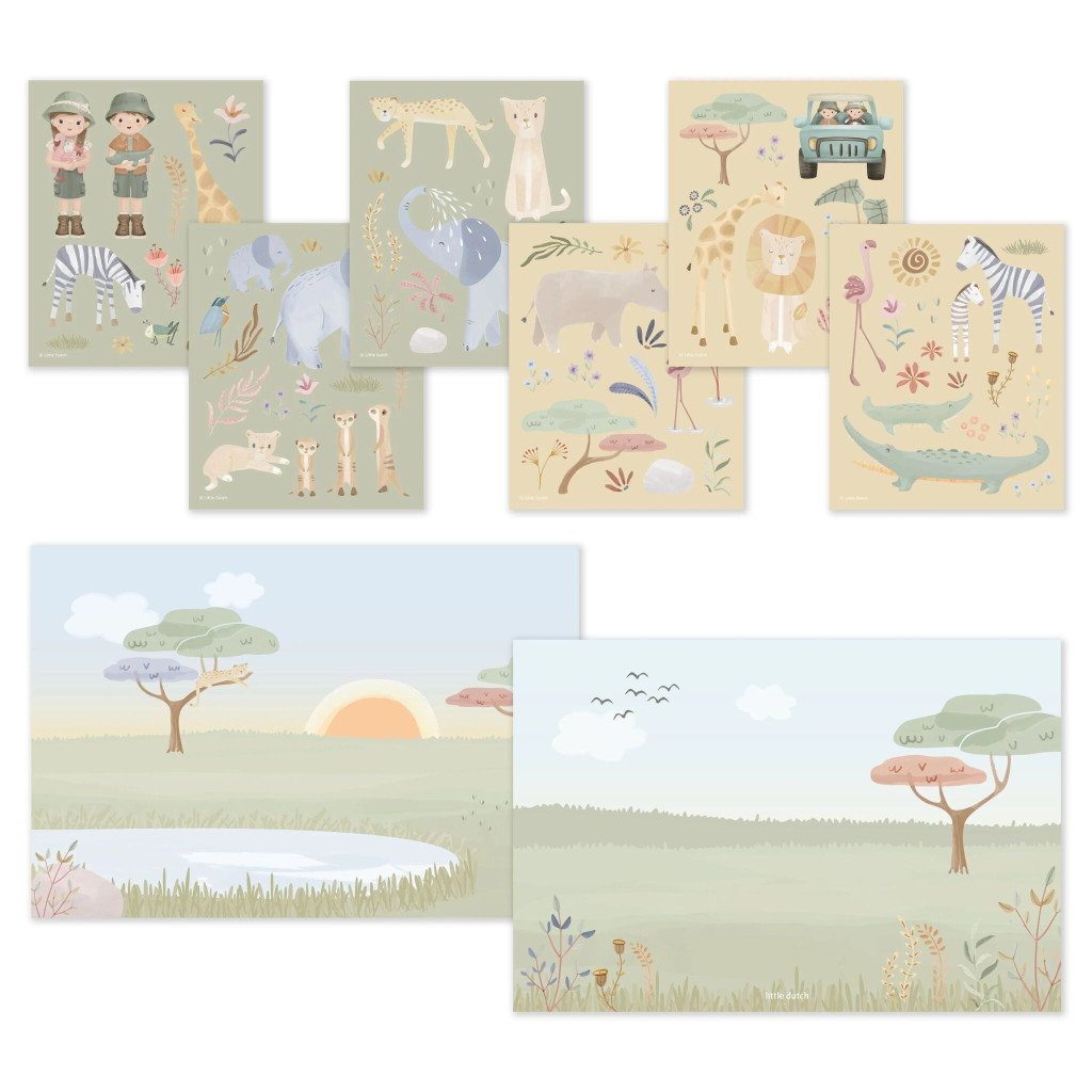 Little Dutch Stickerset - Jim en Rosa – alternatív kép 1