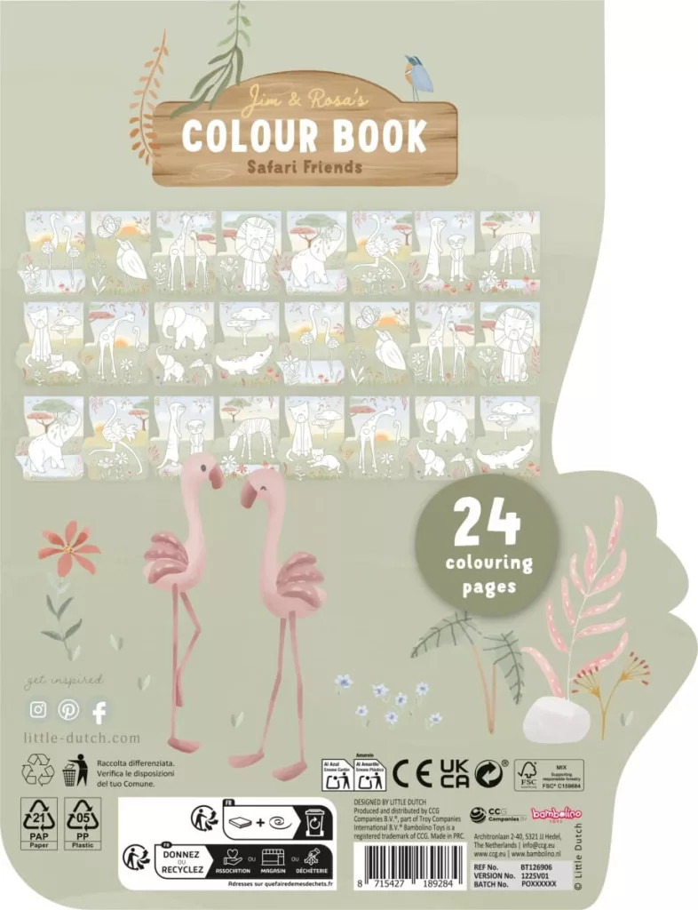 Little Dutch Kleurboek - Rosa – alternatív kép 2