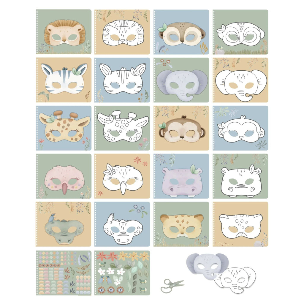 Little Dutch Knutselboek maskers maken - Jim – alternatív kép 2