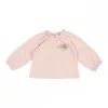 Little Dutch hosszú ujjú felső hímzéssel soft pink 62