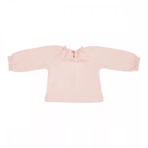 Little Dutch hosszú ujjú felső hímzéssel soft pink 68