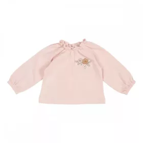 Little Dutch hosszú ujjú felső hímzéssel soft pink 74
