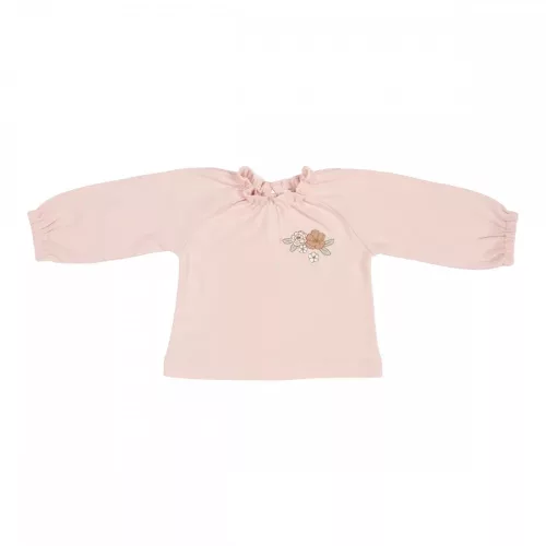 Little Dutch hosszú ujjú felső hímzéssel soft pink 80