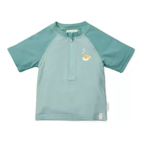 Little Dutch rövid ujjú úszó póló Seashells Surf Blue