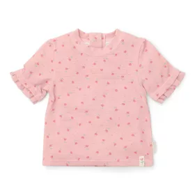   Little Dutch rövid ujjú úszó póló Sunny Flowers Blush - 98/104