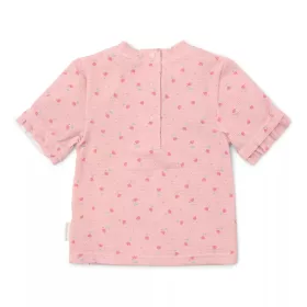   Little Dutch rövid ujjú úszó póló Sunny Flowers Blush - 98/104