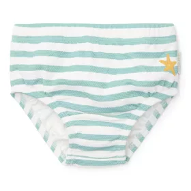 Little Dutch úszópelenka Stripes Surf Blue