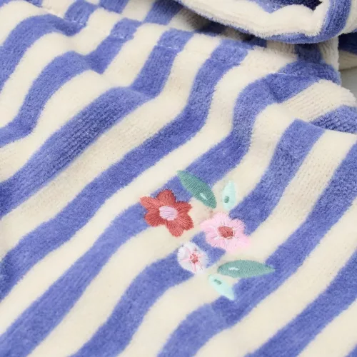 Little Dutch fürdőponcsó Dreamy Purple Stripe