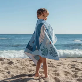   Little Dutch strandtörölköző Ocean World Blue - 60cm X 120cm