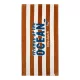 Little Dutch strandtörölköző Ocean World Brown Stripe - 60cm X 120cm