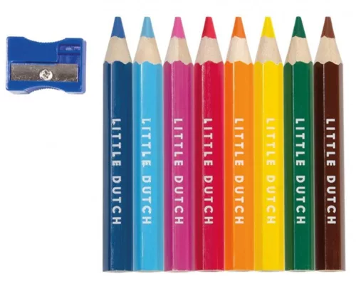 Little Dutch színes ceruza készlet (8 db) hegyezővel