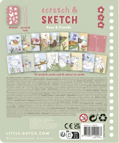 Little Dutch karckép készítő füzet - Rosa és barátai