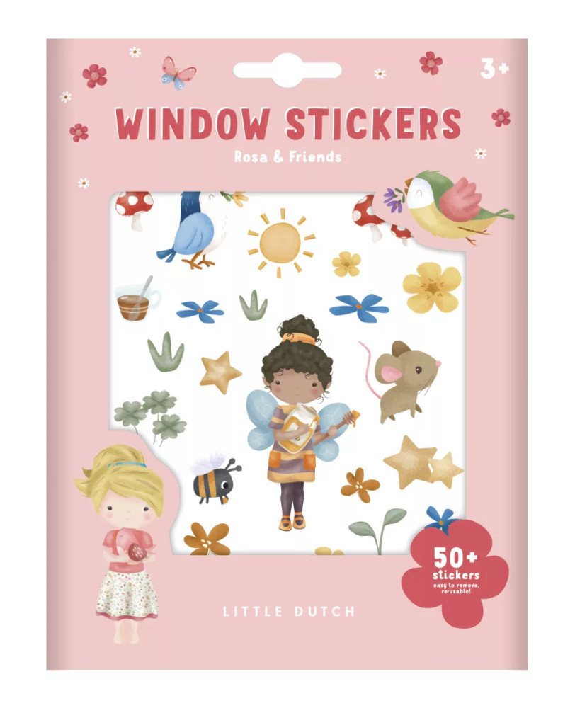Little Dutch ablak matrica - Rosa és barátai – fő nézet