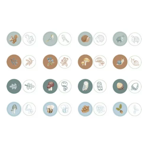 Little Dutch nyomda készlet - Forest Friends