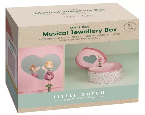 Little Dutch zenélő ékszerdoboz - Fairy Garden, 6–8 év, Többszínű