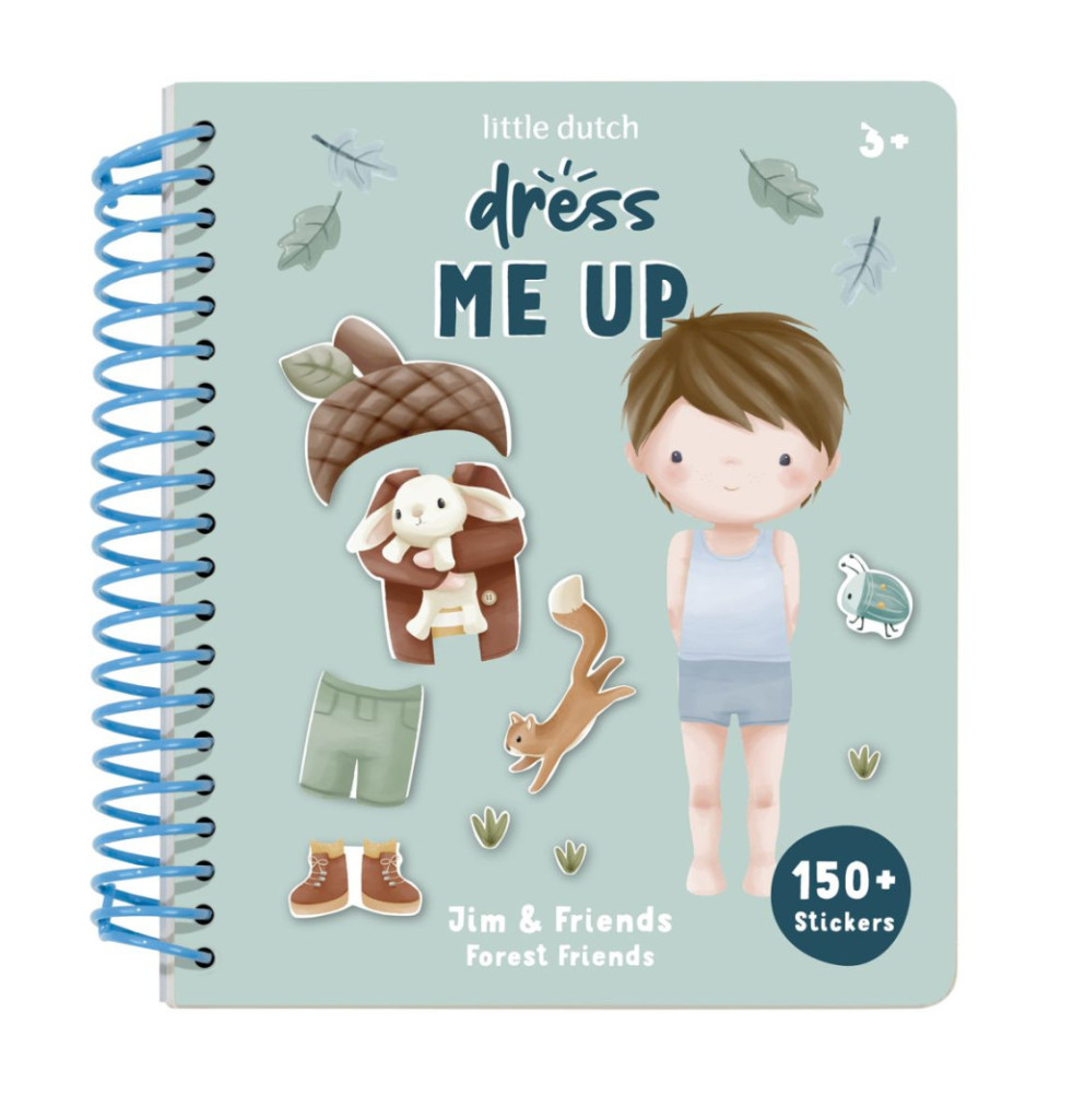 Little Dutch öltöztess fel matricás füzet - Forest Friends – fő nézet
