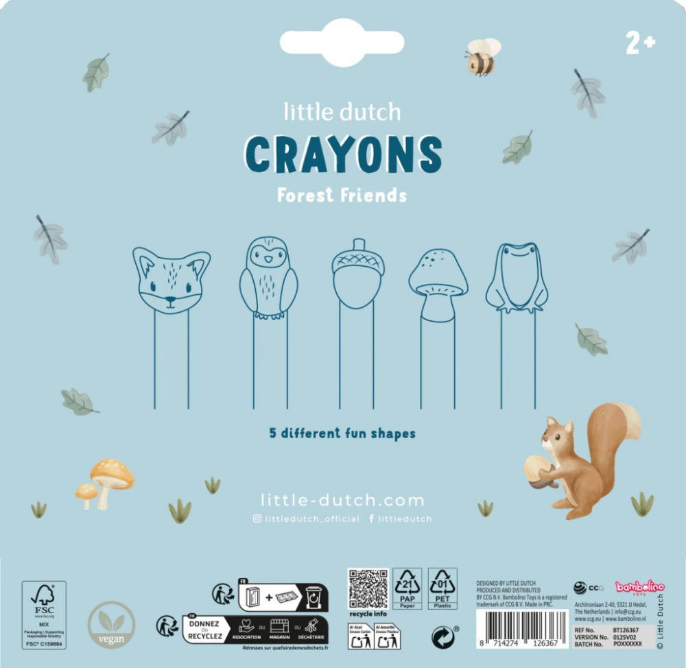 Little Dutch zsírkréta Forest Friends – alternatív kép 2