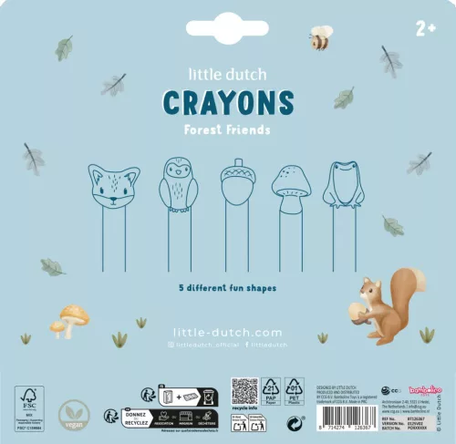 Little Dutch zsírkréta Forest Friends