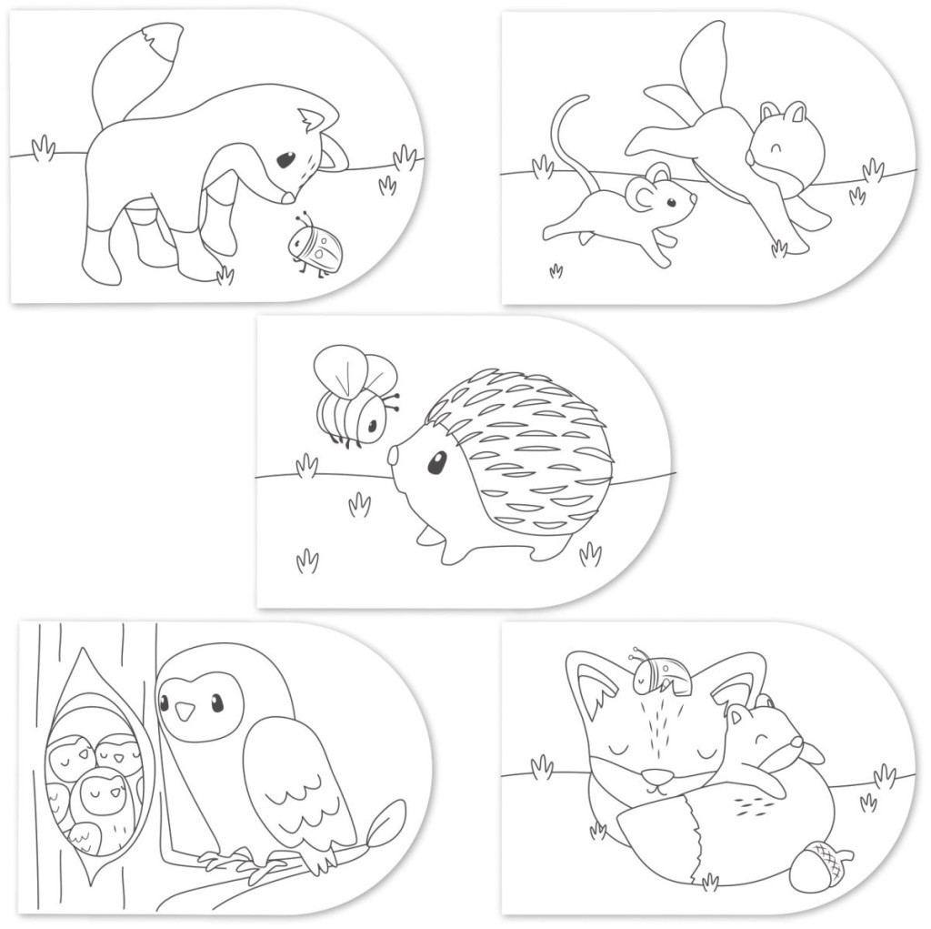 Little Dutch kifestő könyv Forest Friends – alternatív kép 1