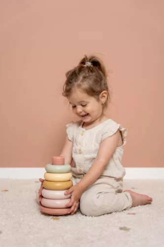 Little Dutch műanyag montessori torony - pink