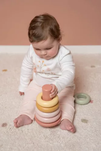 Little Dutch műanyag montessori torony - pink