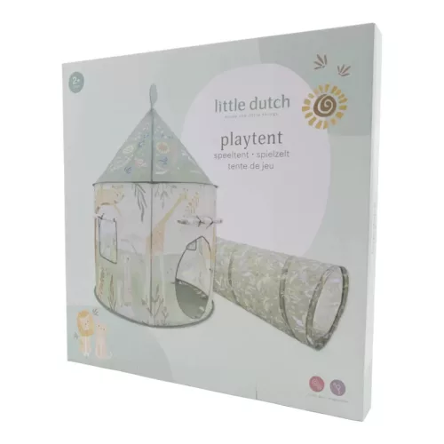 Little Dutch játszósátor alagúttal - Safari, 0–2 év, Többszínű