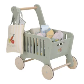 Little Dutch bevásárlókocsi termékekkel, 6–8 év, Többszínű