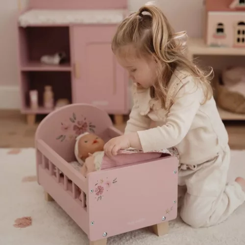 Little Dutch játék babaágy ágyneművel - Fairy Garden, 0–2 év, Többszínű