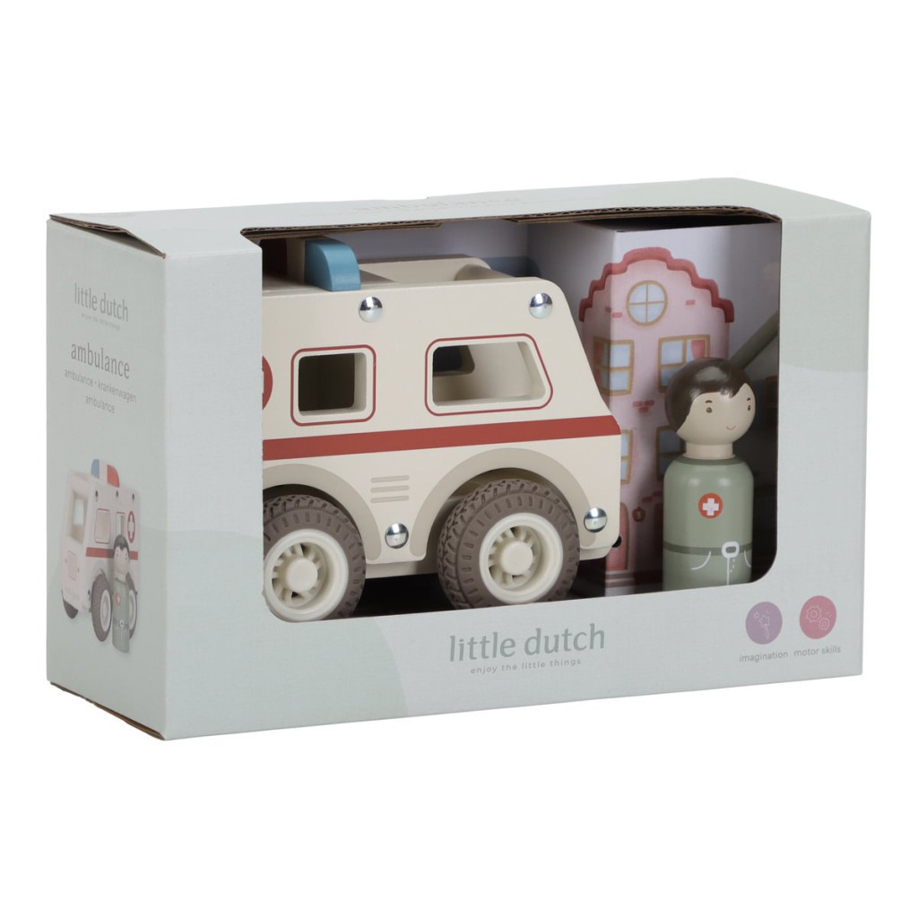 Little Dutch mentőautó figurával – fő nézet