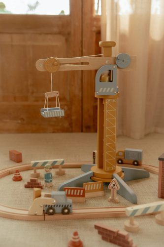 Little Dutch daru készlet vasúti sínpályával