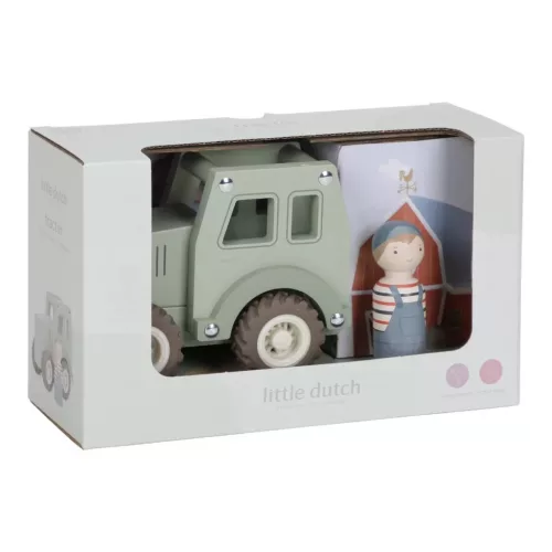 Little Dutch traktor figurával, 0–2 év, Többszínű