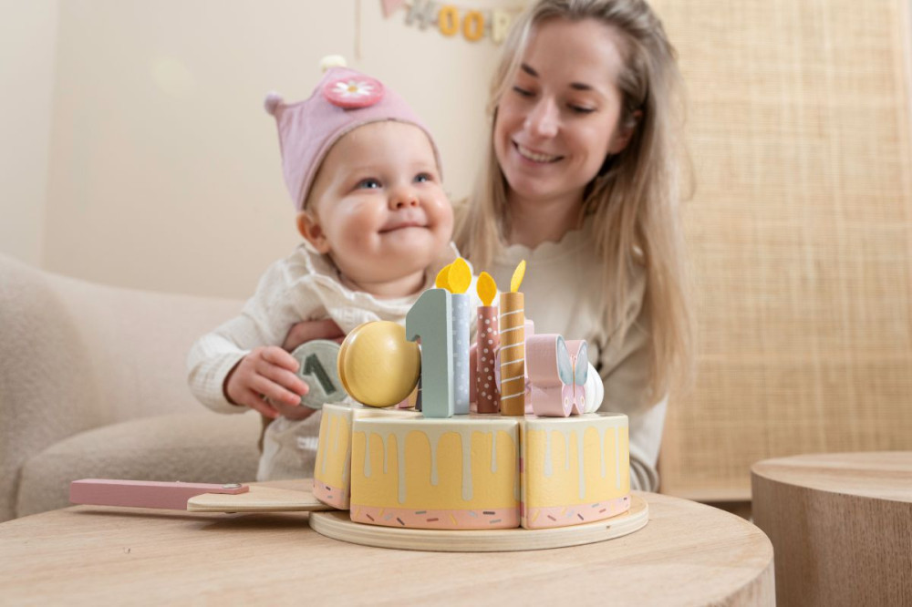 Little Dutch gyerek születésnapi korona számokkal - pink – alternatív kép 1