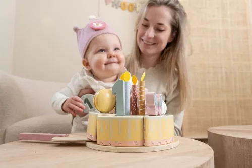 Little Dutch gyerek születésnapi korona számokkal - pink